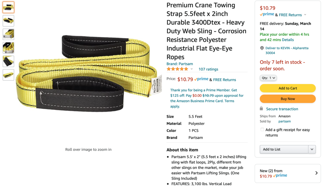 recovery strap