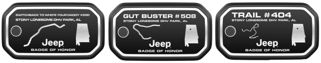 Jeep badge of honor Stony Lonesome Gut Buster 404 Switchback