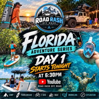 🚨 IT ALL STARTS TONIGHT AT 6:30PM! 🌴🚙
The Road Rash FLORIDA ADVENTURE SERIES is officially here, and I can’t wait for you guys to come along for this one!
I wanted this adventure to be about more than just dirt roads, mud and obstacles. I wanted to explore Florida in a completely different way… finding unique places, meeting new people, discovering a little history, and seeing where the adventure takes me.
And DAY 1 did NOT disappoint! 😂
🏕️ Camping in the Florida Keys
🚲 Exploring on an e-bike
🏄 Paddleboarding through the mangroves
🚤 An unexpected boat adventure with a local captain
🤿 Snorkeling the reefs and discovering Christ of the Abyss!
And this is just the beginning of six days exploring Florida!
🎬 DAY 1 PREMIERES TONIGHT AT 6:30PM EST!
Head over to Road Rash Off Road on YouTube, grab some popcorn, and come along for the adventure!
Who’s joining me tonight?! 👇
Created To Roam. Called To Serve.
#floridaadventuretrail #FloridaAdventure #FloridaKeys #KeyLargo #Overlanding